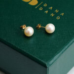 Pearl Stud Earrings 14K Gold