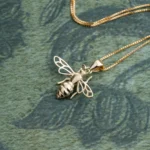 Bee Necklace 14x20mm 10K Gold
