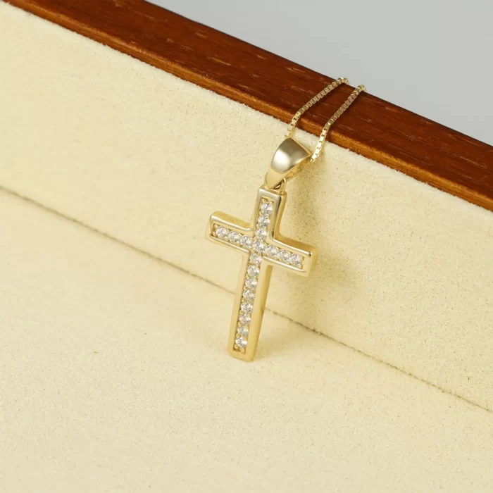Cross Necklace 20x13mm 10K Gold 1