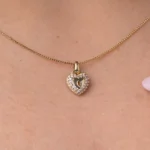 Heart Necklace 11mm 10K Gold
