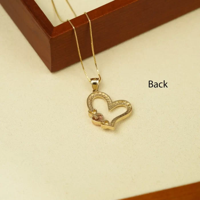 Heart Necklace 23x20mm 10K Gold 5