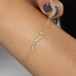 Leaves Bracelet 20x7mm 10K Gold