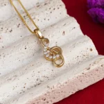 Treble Clef Necklace 18x8mm 10K Gold