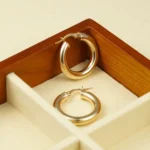 Hoop Earrings 4mm 10K Gold