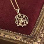 Panda Necklace 16mm 10K Gold