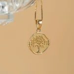 Tree of Life Necklace 14mm 10K Gold
