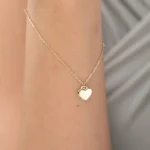 Heart and Key Bracelet 10K Gold
