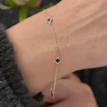 Black Clover Bracelet 14K Gold