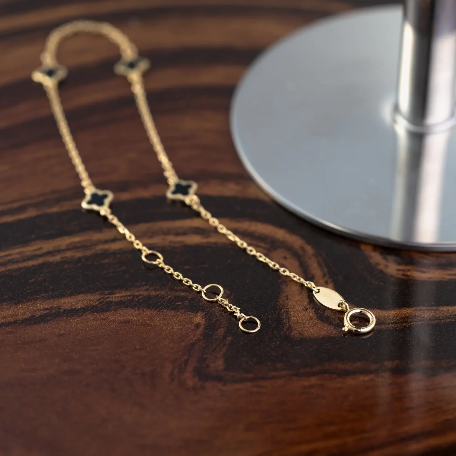 Black Clover Bracelet 14K Gold - Image 4
