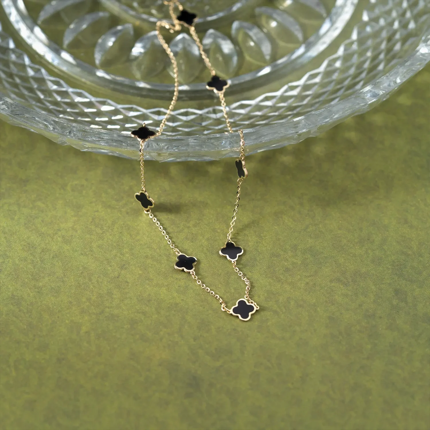 Black Clover Necklace 10K Gold - Image 4