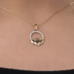 Claddagh Necklace 10K Gold