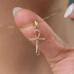 Ankh Necklace 21mm 10K Gold