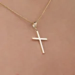 Cross Necklace 19mm 10K Gold