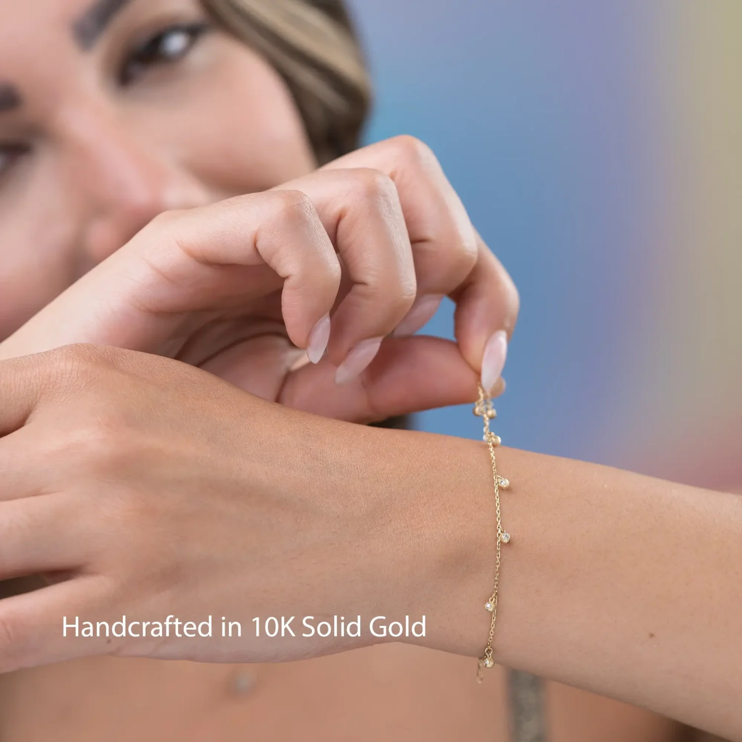 Dangling Bracelet 10K Gold - Image 6