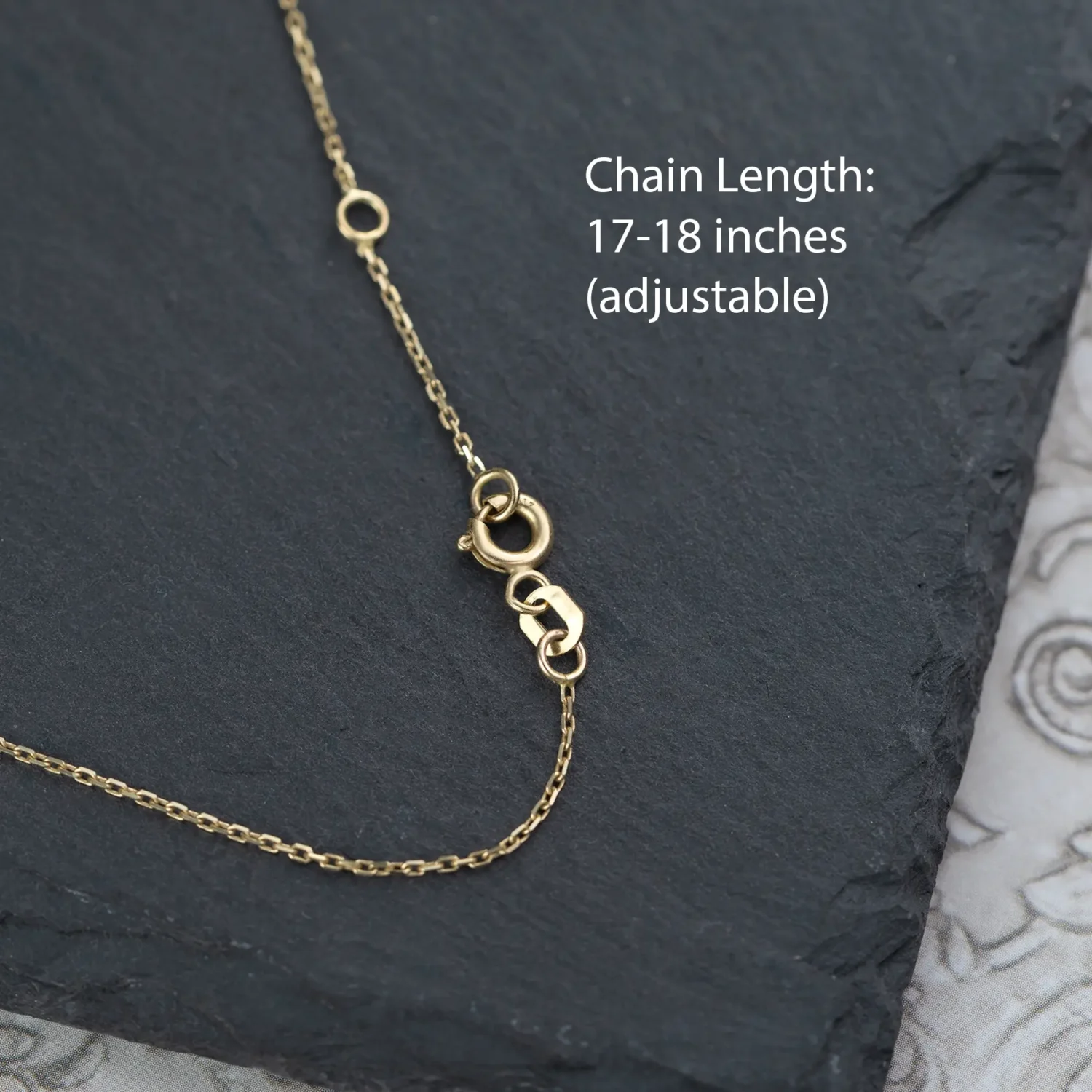 Dangling Diamond Necklace 10K Gold - Image 7